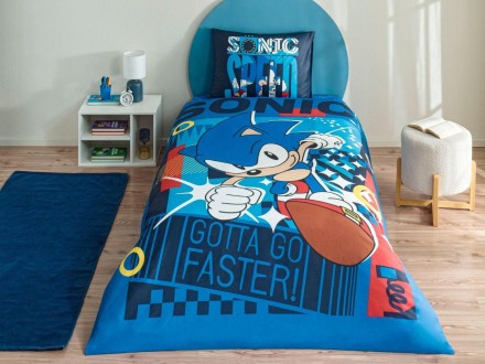 Підлітковий комплект Disney TAC Sonic Classic Ранфорс / простирадло на резинці. Харьков. фото 1 Підлітковий комплект Disney TAC Sonic Classic Ранфорс / простирадло на резинці. Харьков. фото 1