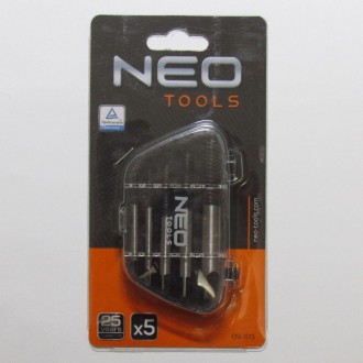 Набор экстракторов 5шт. &Oslash;3.0-18.0мм Neo Tools 09-615 Предназначен для выкручиван. . фото 6