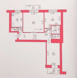 3-комнатная квартира, 66.00 кв.м. Луцьк. фото 1 3-комнатная квартира, 66.00 кв.м. Луцьк. фото 1