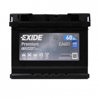 Автомобільний акумулятор EXIDE Premium (EA601) 60Аh 600Ah L+. Київ. фото 1 Автомобільний акумулятор EXIDE Premium (EA601) 60Аh 600Ah L+. Київ. фото 1