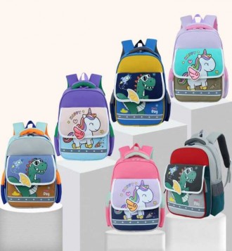 Рюкзак C 72906 (120) розмір: 30х18х35 см, 1 відділення, 3 кишені, регульовані лямки, на блискавці, в пакеті, ВИДАЄТЬСЯ ТІЛЬКИ МІ. Одеса. фото 1