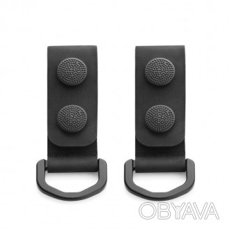 M-Tac кріплення з D-кільцем на тактичний ремінь (2 шт) Black