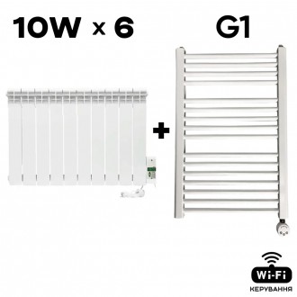 Система опалення для 5-кімнатної квартири ELECTRO MULTI SET 96 (6.3 кВт) WI-FI. Харків. фото 1 Система опалення для 5-кімнатної квартири ELECTRO MULTI SET 96 (6.3 кВт) WI-FI. Харків. фото 1