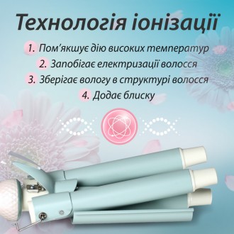 Потрійна плойка для волосся VGR із турмаліновим покриттям. . фото 7 VGR Professional Triple Wave Curler – це плойка для волосся з трьома нагрівальни. . фото 7