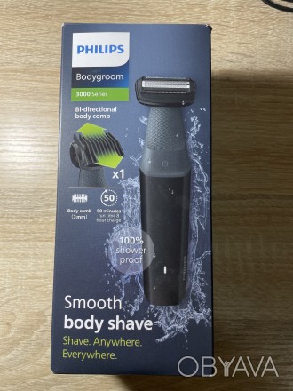 Электробритва Philips Bodygroom. . фото 1 Новая электробритва, комплектация вся, зарядный кабель, насадка, документация. . фото 1