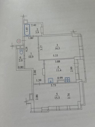 1070-КЮ Продам 2к квартиру 62м2 в новострое ЖК Меридиан на Салтовке. . фото 9 1070-КЮ Продам 2 кімнатну квартиру 62м2 в новобудові ЖК Меридіан на Північній Са. . фото 9