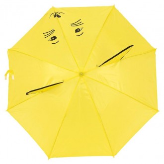 Детский зонт-трость Bambi SY-13(Yellow) с ушками и свистком, Желтый. Киев. фото 1 Детский зонт-трость Bambi SY-13(Yellow) с ушками и свистком, Желтый. Киев. фото 1