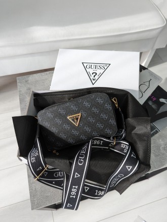 Сумочка Guess кросс-боді міні лого чорний. Київ. фото 1 Сумочка Guess кросс-боді міні лого чорний. Київ. фото 1