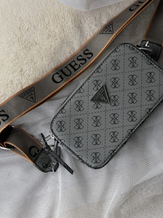 Сумка Guess 4G сірий+карамель. Київ. фото 1 Сумка Guess 4G сірий+карамель. Київ. фото 1