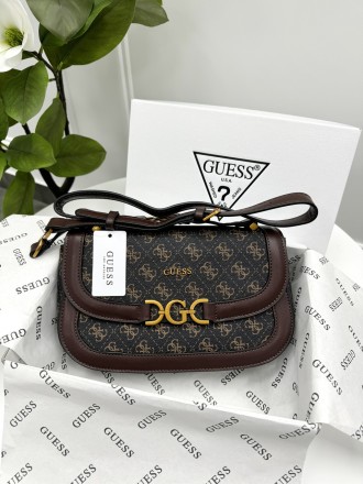 Сумка Guess через плече LUX коричневий. Київ. фото 1 Сумка Guess через плече LUX коричневий. Київ. фото 1