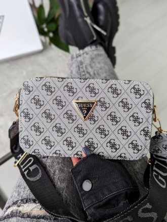 Сумочка Guess кросс-боді міні лого сірий. Київ. фото 1 Сумочка Guess кросс-боді міні лого сірий. Київ. фото 1