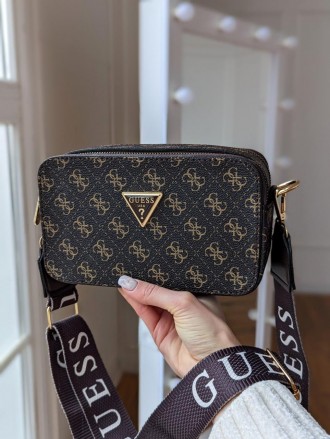 Сумочка Guess кросс-боді шоколадний. Київ. фото 1 Сумочка Guess кросс-боді шоколадний. Київ. фото 1