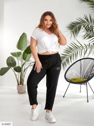 Спортивные брюки женские удобные повседневные для прогулок с камнями стразами бо. Одесса. фото 1