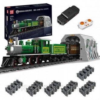 Конструктор Mould King 12024 "Железная дорога на радиоуправлении Паровоз 4-4-0" . Харьков. фото 1 Конструктор Mould King 12024 "Железная дорога на радиоуправлении Паровоз 4-4-0" . Харьков. фото 1