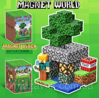 Конструктор магнитный T9903 Minecraft Майнкрафт Фигурка, оружие, блоки с под. Харьков. фото 1 Конструктор магнитный T9903 Minecraft Майнкрафт Фигурка, оружие, блоки с под. Харьков. фото 1