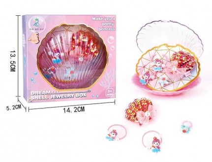 Набір прикрас А 108-4 (240/2) 2 резинки для волосся, каблучка, заколка, прозорий. Харків. фото 1