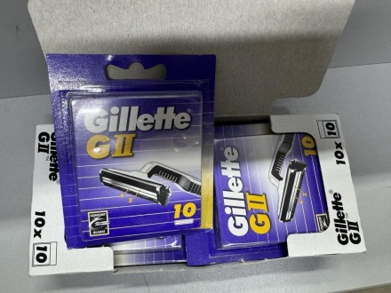 Лезвие для бритвы Gillette GII (10 шт). Київ. фото 1 Лезвие для бритвы Gillette GII (10 шт). Київ. фото 1