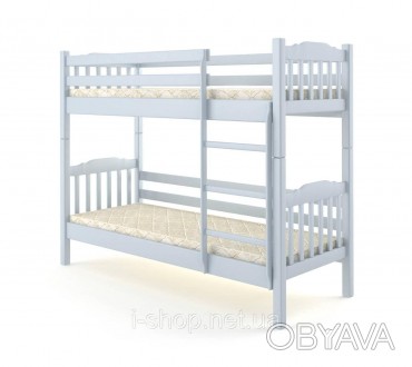 Двухъярусная детская кровать Mebigrand Бай-Бай Голубой (S 2010 R80 B) 90х190 см 