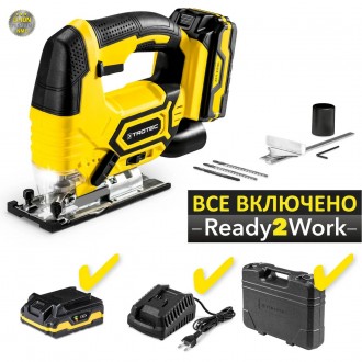 Лобзик электрический аккумуляторный Trotec PJSS 11-20V + кейс (4425000006). Кременчук. фото 1 Лобзик электрический аккумуляторный Trotec PJSS 11-20V + кейс (4425000006). Кременчук. фото 1