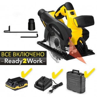 Пила циркулярная аккумуляторная Trotec PCSS 10-20V + кейс (4430000110). Кременчук. фото 1 Пила циркулярная аккумуляторная Trotec PCSS 10-20V + кейс (4430000110). Кременчук. фото 1