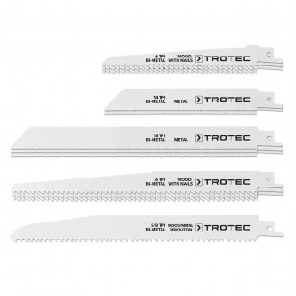 Набор пильных полотен для пилы сабельной Trotec 12 pieces Wood/Metal Set (621500. Кременчуг. фото 1 Набор пильных полотен для пилы сабельной Trotec 12 pieces Wood/Metal Set (621500. Кременчуг. фото 1