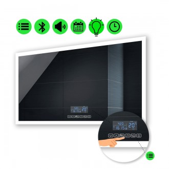 Прямоугольное зеркало с LED подсветкой 80 на 60 см, с Smart-блоком, модель Simph. Днепр. фото 1 Прямоугольное зеркало с LED подсветкой 80 на 60 см, с Smart-блоком, модель Simph. Днепр. фото 1