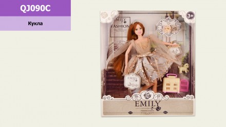 Кукла "Emily" QJ090C (48шт/2) с аксессуарами, шарнирная,р-р куклы - 29 см, в ко. Харьков. фото 1 Кукла "Emily" QJ090C (48шт/2) с аксессуарами, шарнирная,р-р куклы - 29 см, в ко. Харьков. фото 1