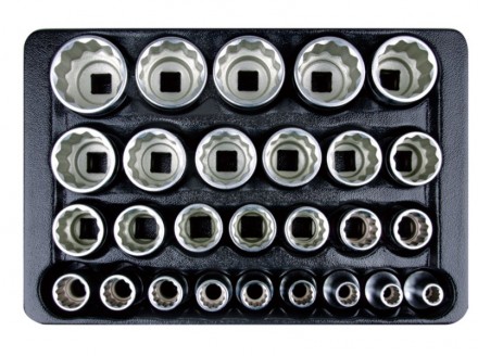 Набор торцевых головок 1/2" в ложементе, 27 единиц.. Коломыя. фото 1