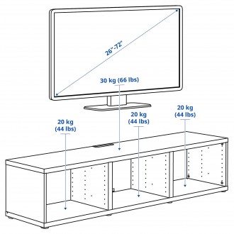 Продам тумбу під телевізор ikea BESTÅ БЕСТА, 004.740.70. . фото 6 Продам тумбу підвісну/ на польну білого кольору. В комплектації з двома висувним. . фото 6