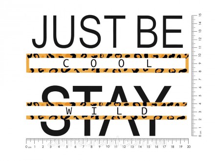  Термотрансфер 15&times;20 см "Just be cool" - это готовая аппликация для нанесе. . фото 3