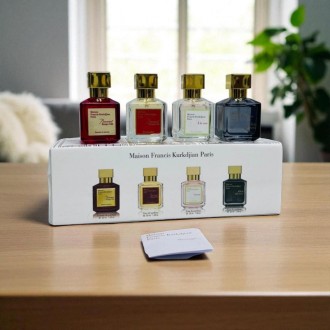 Maison Francis Kurkdjian 4×30 ml / Парфумований подарунковий набір для жінок Мейсон Франсіс Куркджан 4×30мл. Кам'янець-Подільський. фото 1 Maison Francis Kurkdjian 4×30 ml / Парфумований подарунковий набір для жінок Мейсон Франсіс Куркджан 4×30мл. Кам'янець-Подільський. фото 1