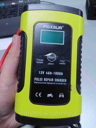 Зарядное пуско-зарядное устройство для аккумуляторов Б/У Foxsur FBC1205D. Киев. фото 1 Зарядное пуско-зарядное устройство для аккумуляторов Б/У Foxsur FBC1205D. Киев. фото 1