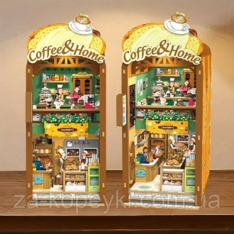 Бук Нук Маленька пекарня Інтер'єрний конструктор Coffee & Home DIY Book Nook Kit 68061. Верхньодніпровськ. фото 1 Бук Нук Маленька пекарня Інтер'єрний конструктор Coffee & Home DIY Book Nook Kit 68061. Верхньодніпровськ. фото 1