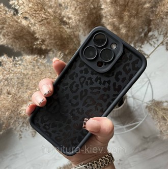 Леопардовый черный чехол на iPhone 11 pro max. Київ. фото 1 Леопардовый черный чехол на iPhone 11 pro max. Київ. фото 1