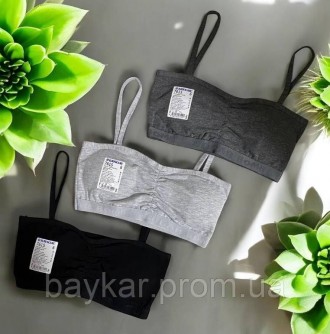 Топи 3шт пуш-ап для дівчинки підлітка бавовняні Baykar арт 7615-99 Мікс SUGAR BOMB. Київ. фото 1 Топи 3шт пуш-ап для дівчинки підлітка бавовняні Baykar арт 7615-99 Мікс SUGAR BOMB. Київ. фото 1