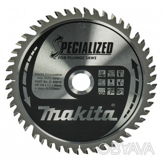 Пиляльний диск SPECIALIZED: дерево, для занурювальних пил 165x20 мм 48T Makita (