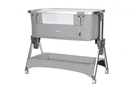 Детская кроватка приставная Carrello Aria CRL-16402 Silver Grey серая. Ивано-Франковск. фото 1 Детская кроватка приставная Carrello Aria CRL-16402 Silver Grey серая. Ивано-Франковск. фото 1