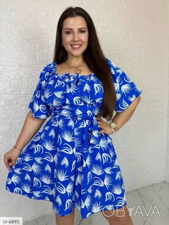 Комбинезон женский летний красивый талия на резинке имитация платья с короткими