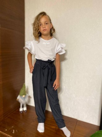 Школьные, комфортные брюки для девочки, размеры 116-152. Онуфриевка. фото 1