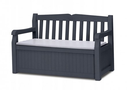 Скамья-сундук Keter Eden Garden Bench 265л. Графит. Львів. фото 1 Скамья-сундук Keter Eden Garden Bench 265л. Графит. Львів. фото 1