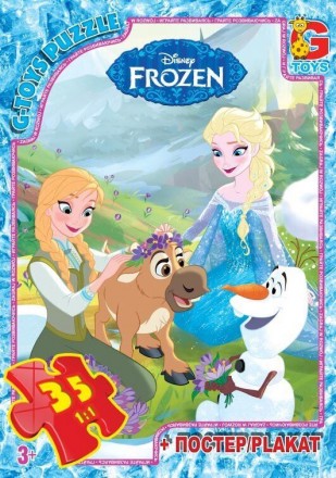 Пазли ТМ "G-Toys" із серії "Frouzen" (Льодяне Сердце), 35 ел. FR008. Кропивницкий. фото 1 Пазли ТМ "G-Toys" із серії "Frouzen" (Льодяне Сердце), 35 ел. FR008. Кропивницкий. фото 1
