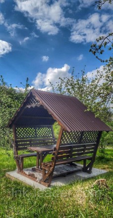 Деревянная беседка, разборная (на 8 человек) "Люкс". Харьков. фото 1