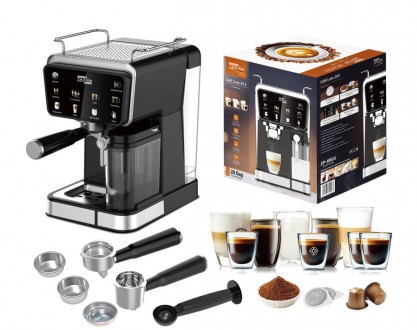 Кавомашина 3в1 з капучинатором Zepline ZP-6803-NEW 3000 Вт чорна. Київ. фото 1