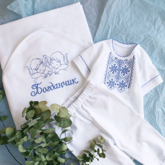 Літній набір для хрещення хлопчика з іменною крижмою. Львов. фото 1 Літній набір для хрещення хлопчика з іменною крижмою. Львов. фото 1
