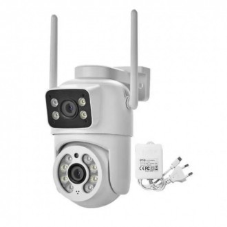 Поворотна камера на 2 лінзи 2х3mp Wi-Fi Q13. Одеса. фото 1 Поворотна камера на 2 лінзи 2х3mp Wi-Fi Q13. Одеса. фото 1