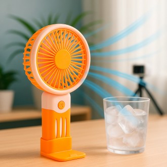 Портативный вентилятор на аккумуляторе Handheld Fan JX-991 Оранжевый-розовый, ру. Одесса. фото 1 Портативный вентилятор на аккумуляторе Handheld Fan JX-991 Оранжевый-розовый, ру. Одесса. фото 1