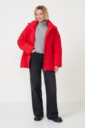 Зимняя женская куртка oversize Baon B0423504-300 красная M. Киев. фото 1 Зимняя женская куртка oversize Baon B0423504-300 красная M. Киев. фото 1