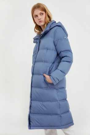 Стеганное женское пальто casual, утепленное натуральным пухом. Утеплитель (80% у. . фото 4