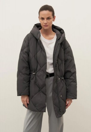 Женский стеганый пуховик oversize Finn Flare FAD110184-202 серый XS. Киев. фото 1 Женский стеганый пуховик oversize Finn Flare FAD110184-202 серый XS. Киев. фото 1