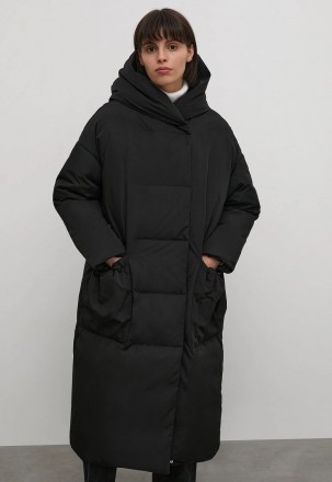 Длинный женский пуховик oversize Finn Flare FWB11023-200 черный XS/S. Киев. фото 1 Длинный женский пуховик oversize Finn Flare FWB11023-200 черный XS/S. Киев. фото 1